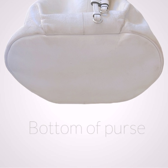 Coach XL Limited Edition Marielle Madison Drawstring Bag | White Leather | $400 - Picture 5 of 13